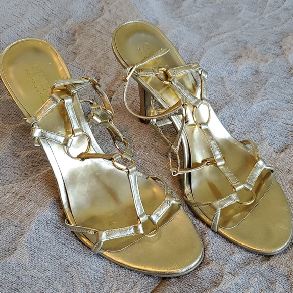 Guess Gold heels 6.5 - Picture 1 of 5